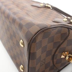 Louis Vuitton LOUIS VUITTON Duomo Handbag Bag Coated Canvas Leather Damier Women's Brown N60008