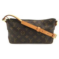 Louis Vuitton LOUIS VUITTON Trotter Monogram Shoulder Bag Coated Canvas Leather Women's Brown M51240