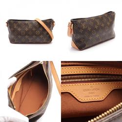 Louis Vuitton LOUIS VUITTON Trotter Monogram Shoulder Bag Coated Canvas Leather Women's Brown M51240