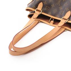 Louis Vuitton Batignolles Horizontal Monogram Shoulder Bag, Coated Canvas, Leather, Women's, Brown, M51154