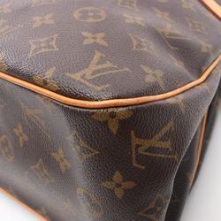 Louis Vuitton Batignolles Horizontal Monogram Shoulder Bag, Coated Canvas, Leather, Women's, Brown, M51154