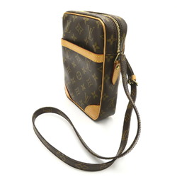 Louis Vuitton Danube Shoulder Bag, Coated Canvas, Monogram, Men's, Women's, Brown, M45266