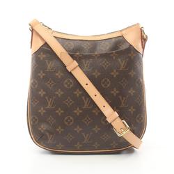 Louis Vuitton Odeon PM Monogram Shoulder Bag, Coated Canvas, Leather, Women's, Brown, M56390