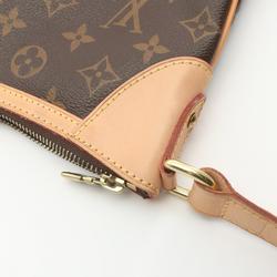 Louis Vuitton Odeon PM Monogram Shoulder Bag, Coated Canvas, Leather, Women's, Brown, M56390