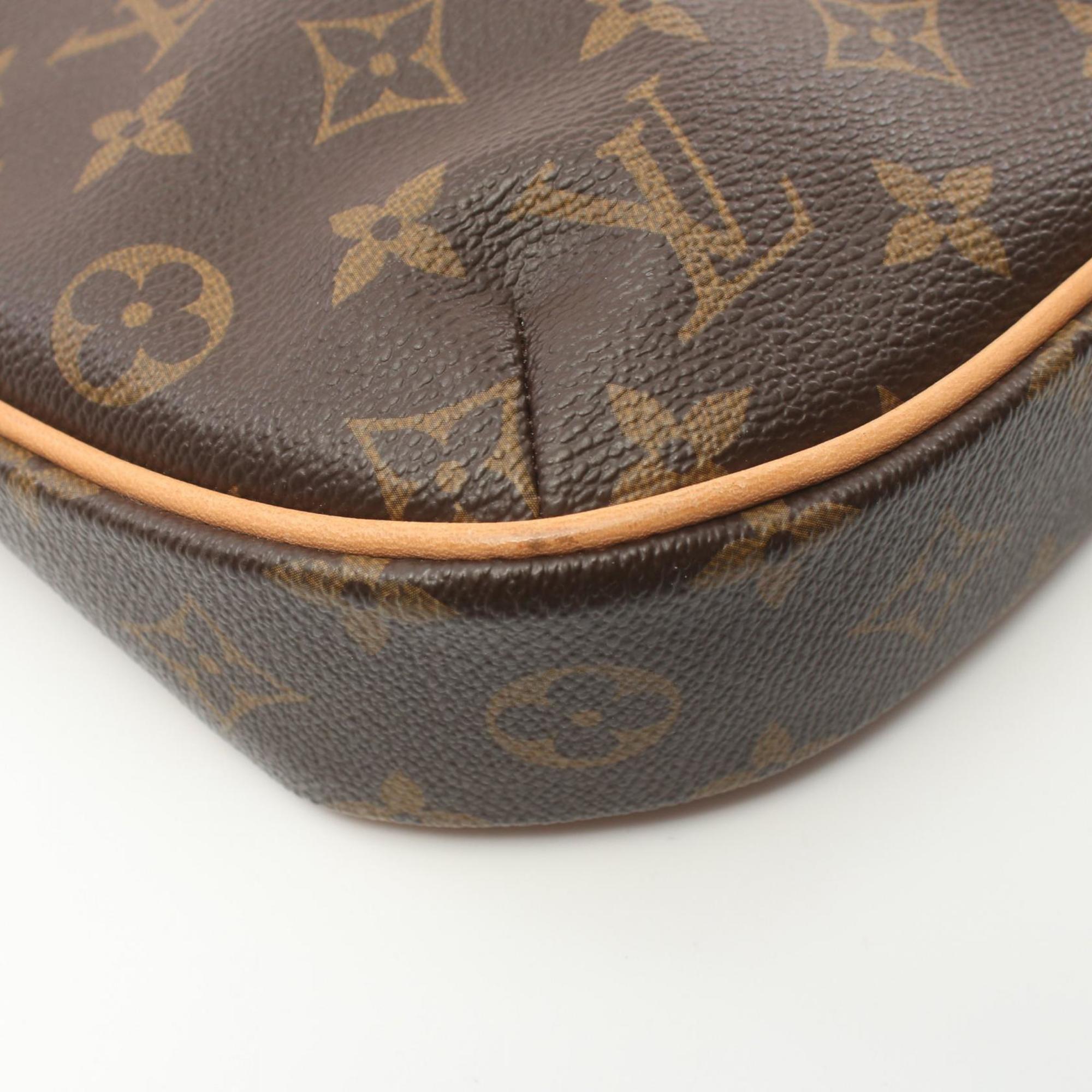 Louis Vuitton Odeon PM Monogram Shoulder Bag, Coated Canvas, Leather, Women's, Brown, M56390