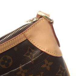 Louis Vuitton Odeon PM Monogram Shoulder Bag, Coated Canvas, Leather, Women's, Brown, M56390