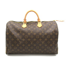 Louis Vuitton Speedy 40 Handbag, Coated Canvas, Monogram, Women's, Brown, M41522