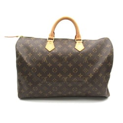 Louis Vuitton Speedy 40 Handbag, Coated Canvas, Monogram, Women's, Brown, M41522