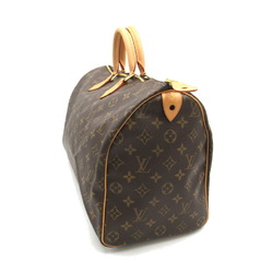 Louis Vuitton Speedy 40 Handbag, Coated Canvas, Monogram, Women's, Brown, M41522