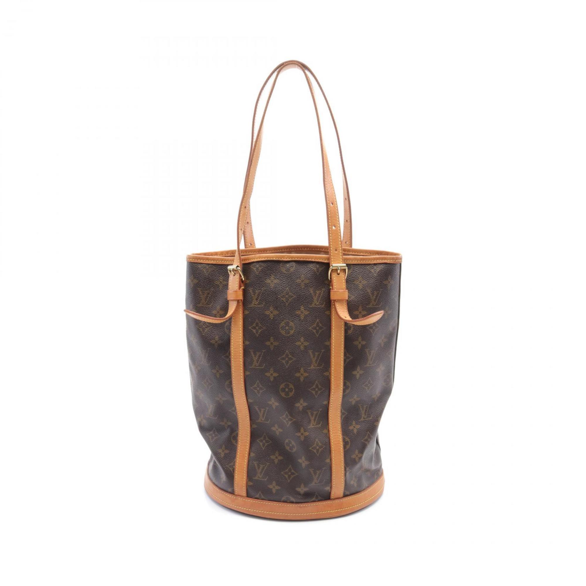 Louis Vuitton LOUIS VUITTON Bucket GM Monogram Shoulder Bag Coated Canvas Leather Women's Brown M42236