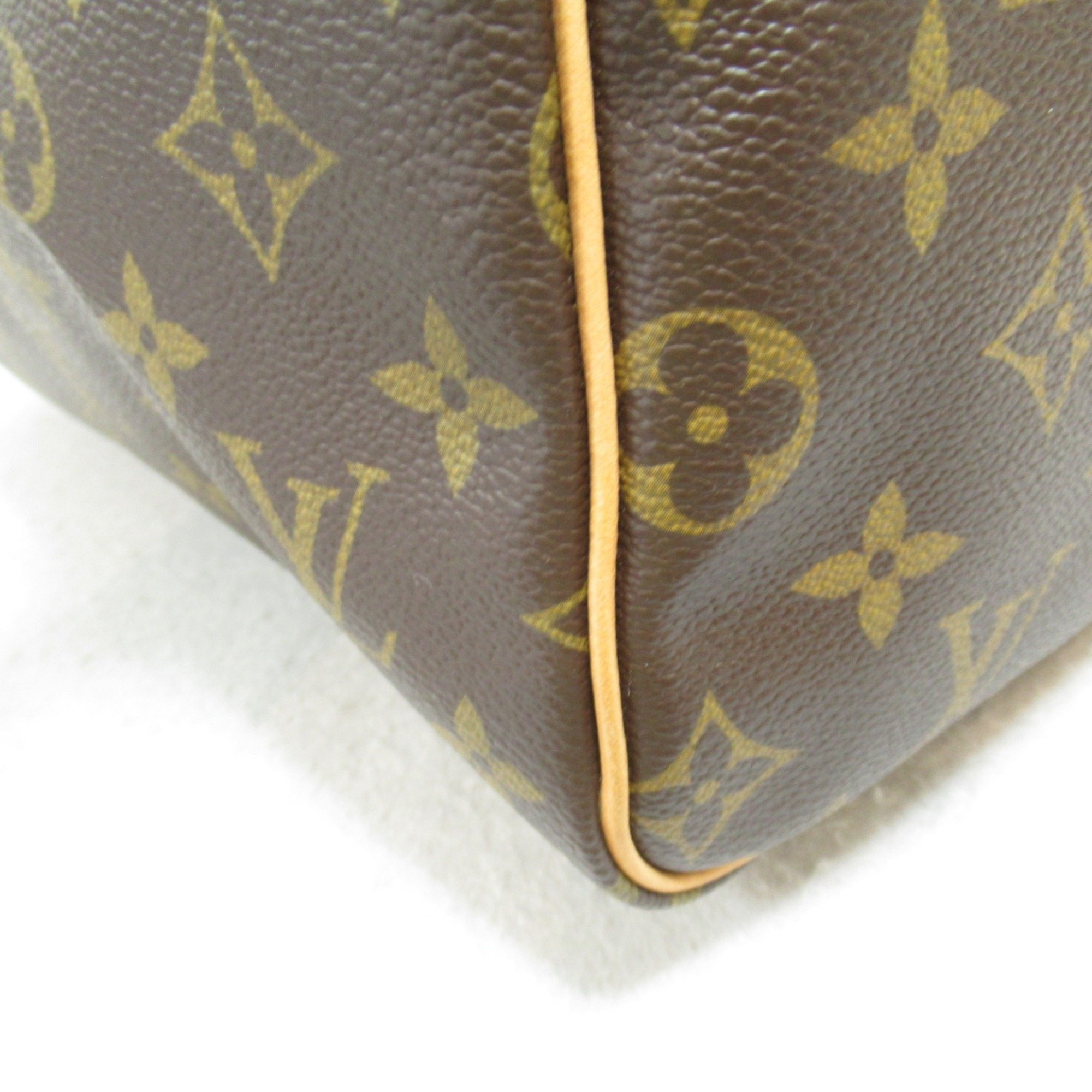 Louis Vuitton Speedy 30 Handbag, Coated Canvas, Monogram, Women's, Brown, M41526