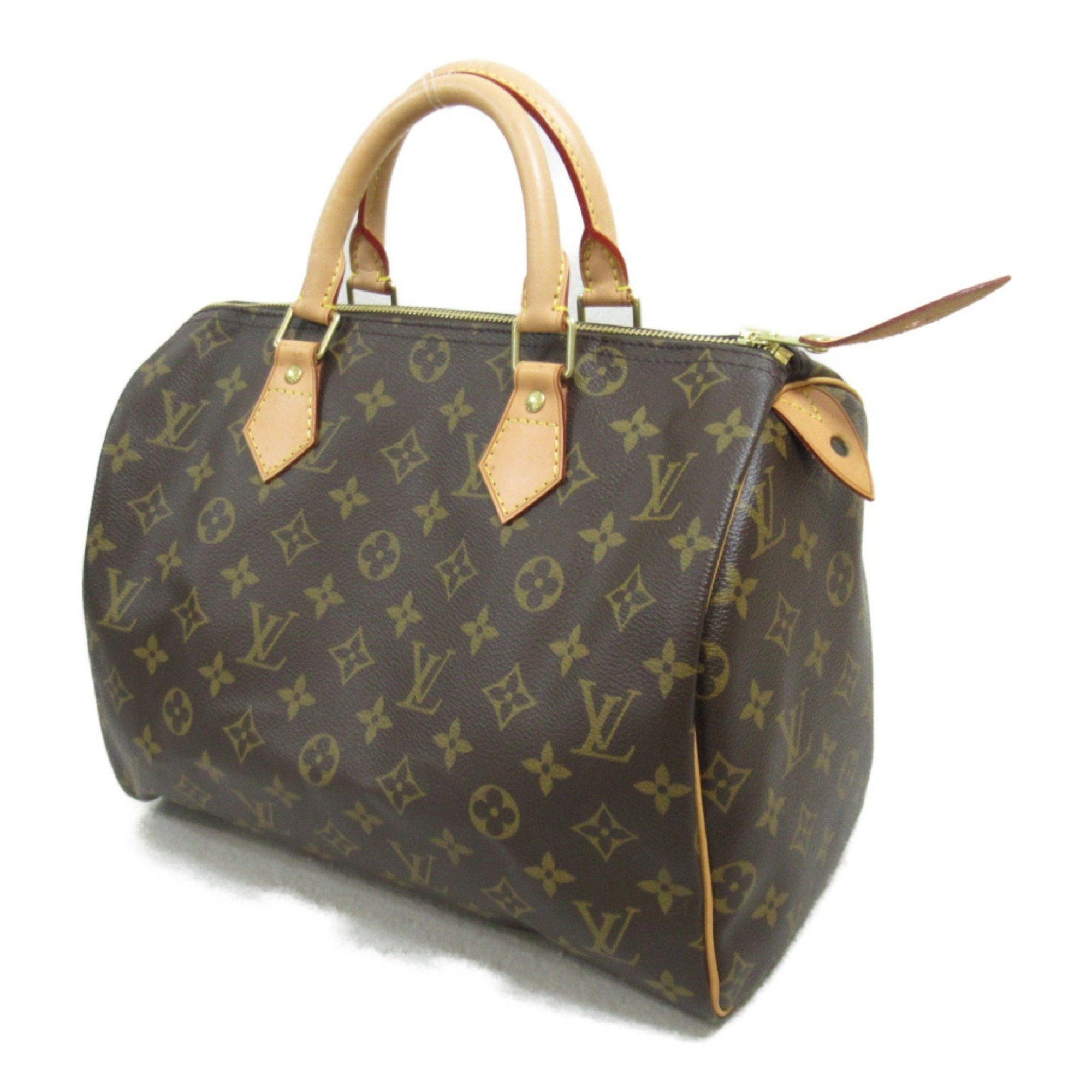 Louis Vuitton Speedy 30 Handbag, Coated Canvas, Monogram, Women's, Brown, M41526