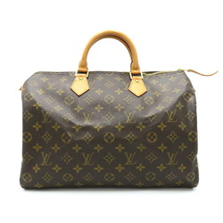 Louis Vuitton Speedy 35 Handbag Bag Coated Canvas Monogram Women's Brown M41107