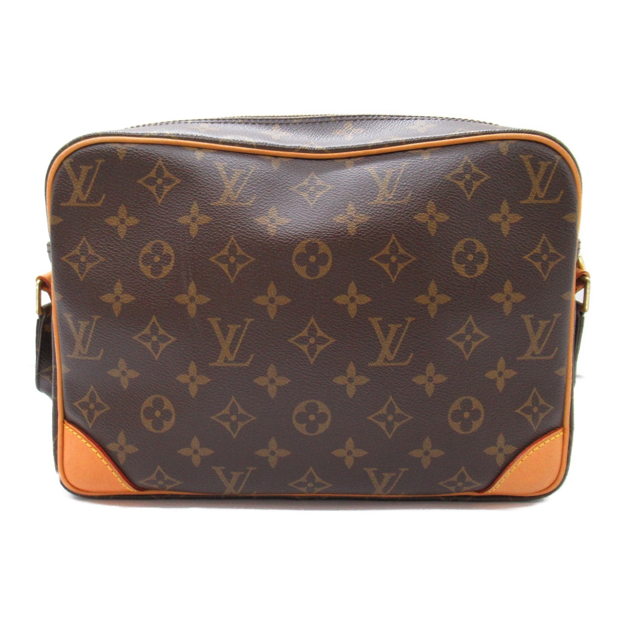 Louis Vuitton Nile Shoulder Bag, Coated Canvas, Monogram, Men's, Brown, M45244