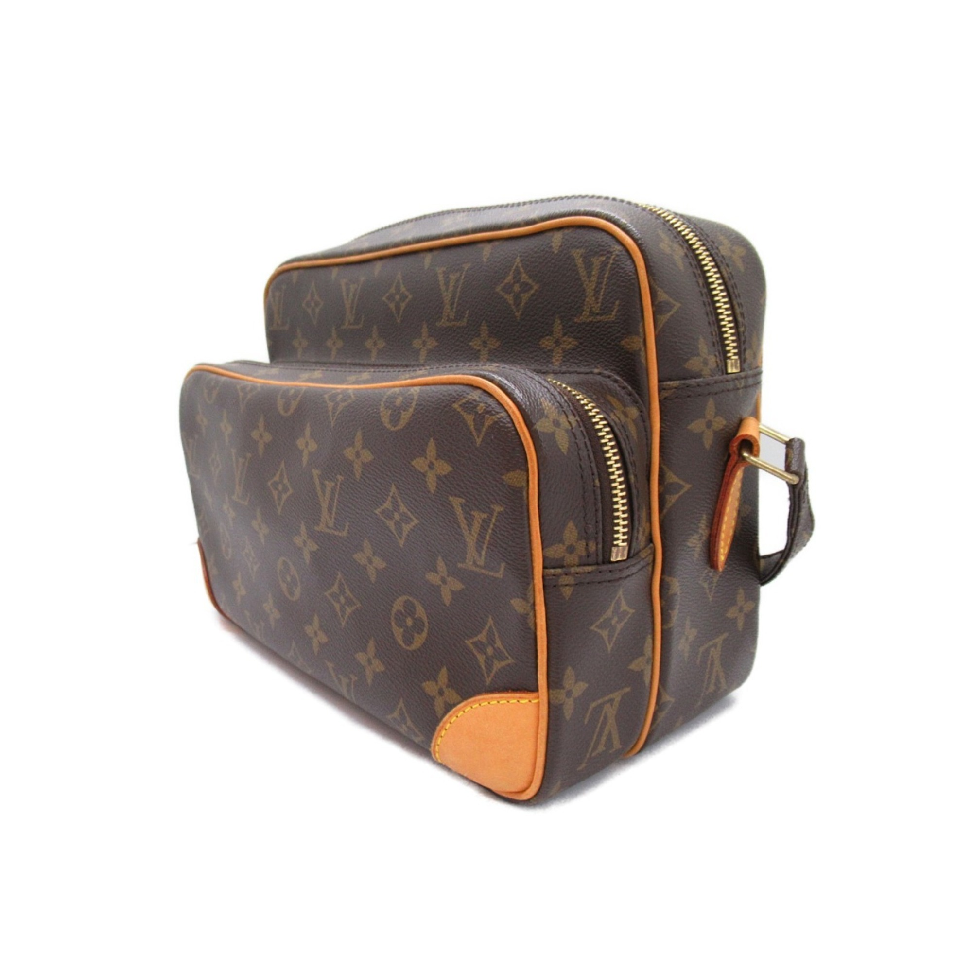 Louis Vuitton Nile Shoulder Bag, Coated Canvas, Monogram, Men's, Brown, M45244