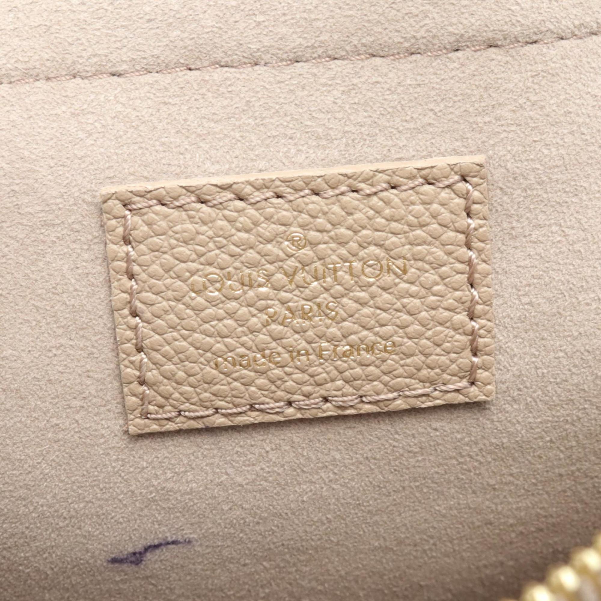 Louis Vuitton Speedy Bandouliere 20 Monogram Empreinte Handbag Bag Leather Women's Beige M46575