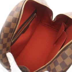 Louis Vuitton Nolita Damier Ebene Handbag Bag Coated Canvas Leather Women's Brown N41455