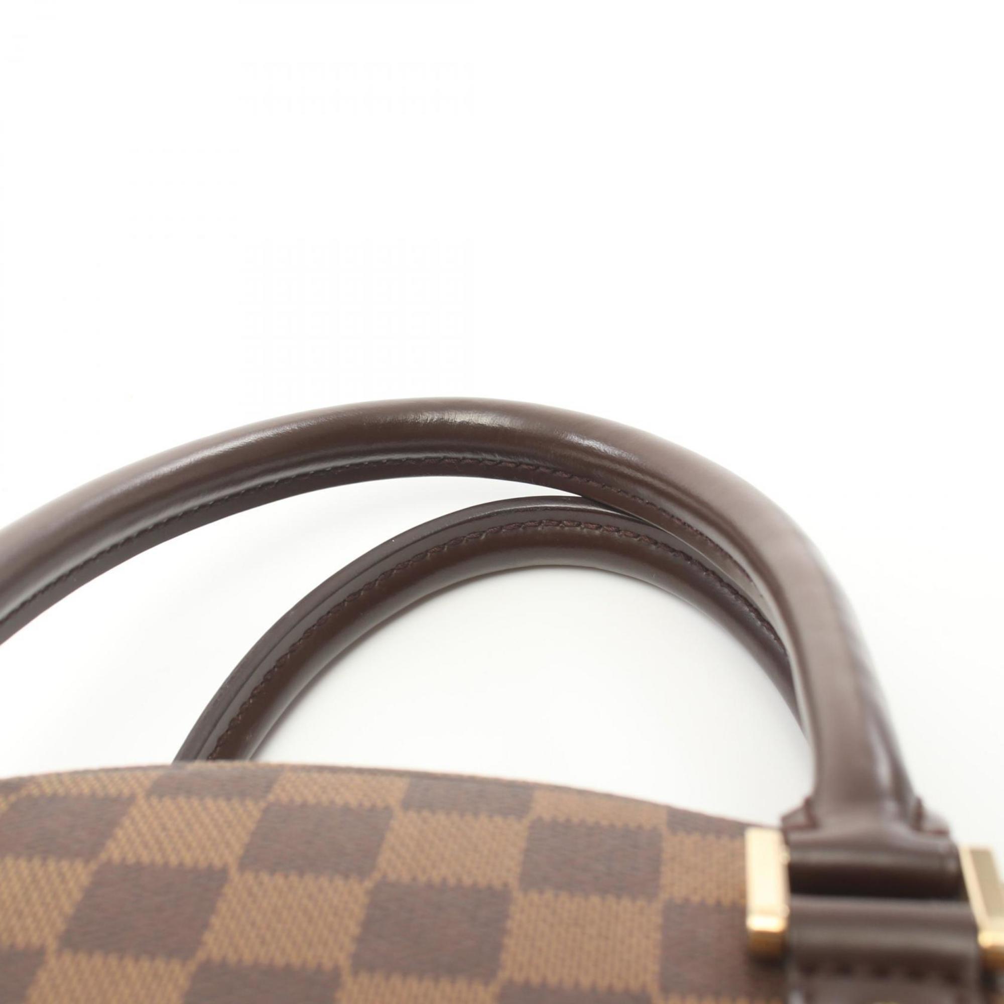 Louis Vuitton Nolita Damier Ebene Handbag Bag Coated Canvas Leather Women's Brown N41455