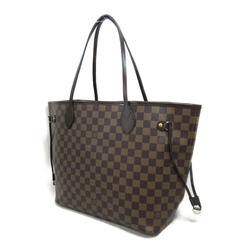 Louis Vuitton Neverfull MM Bag, Coated Canvas, Damier, Women's, Brown, N41358