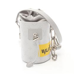 Louis Vuitton LOUIS VUITTON Chalk Nano Bag White Monogram Shoulder Coated Canvas Leather Men's Gray M44631