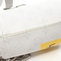 Louis Vuitton LOUIS VUITTON Chalk Nano Bag White Monogram Shoulder Coated Canvas Leather Men's Gray M44631