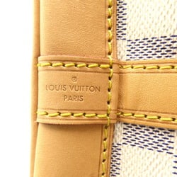 Louis Vuitton Noe BB Shoulder Bag, Coated Canvas, Damier Azur, Women's, White, N41220