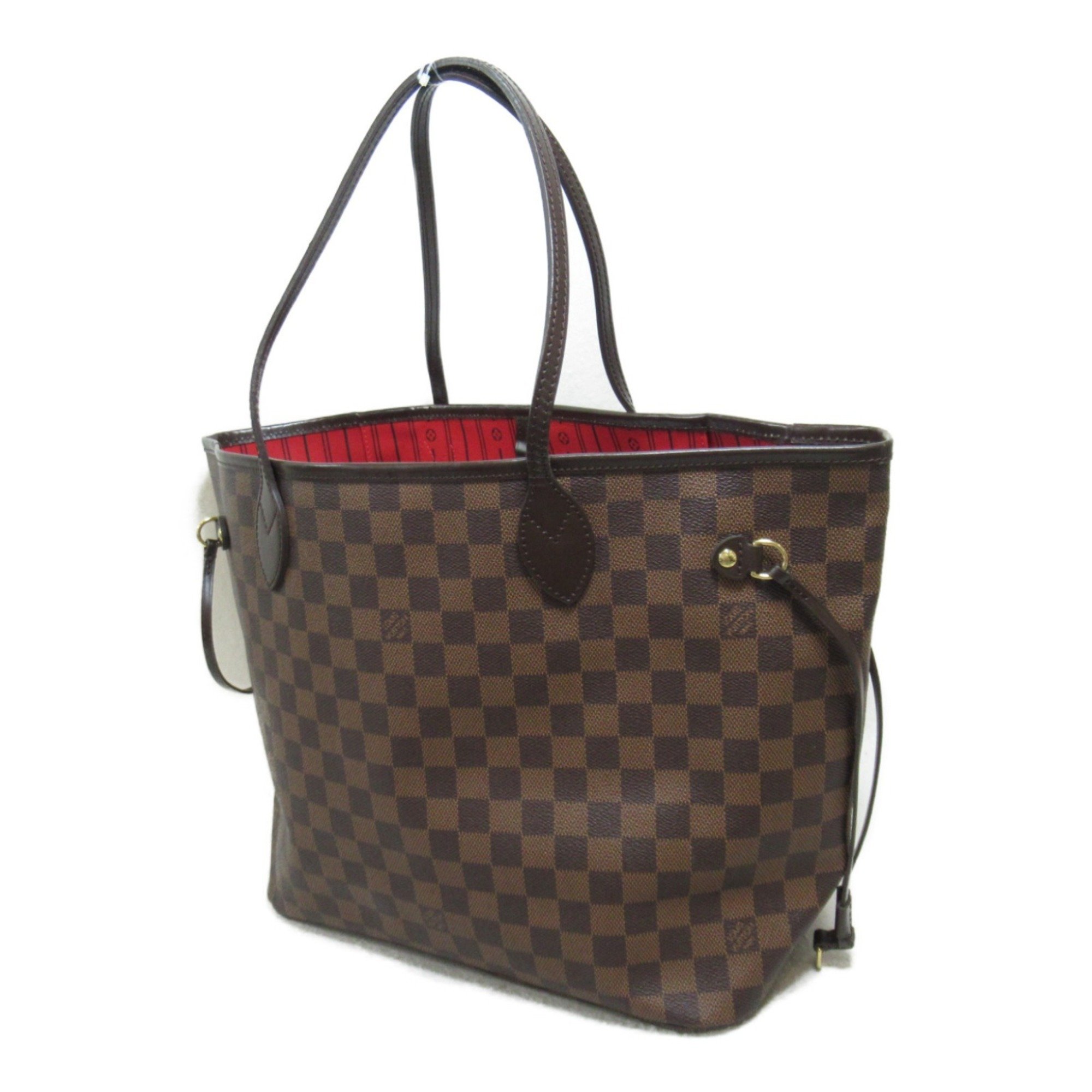 Louis Vuitton Neverfull MM Bag, Coated Canvas, Damier, Women's, Brown, N51105