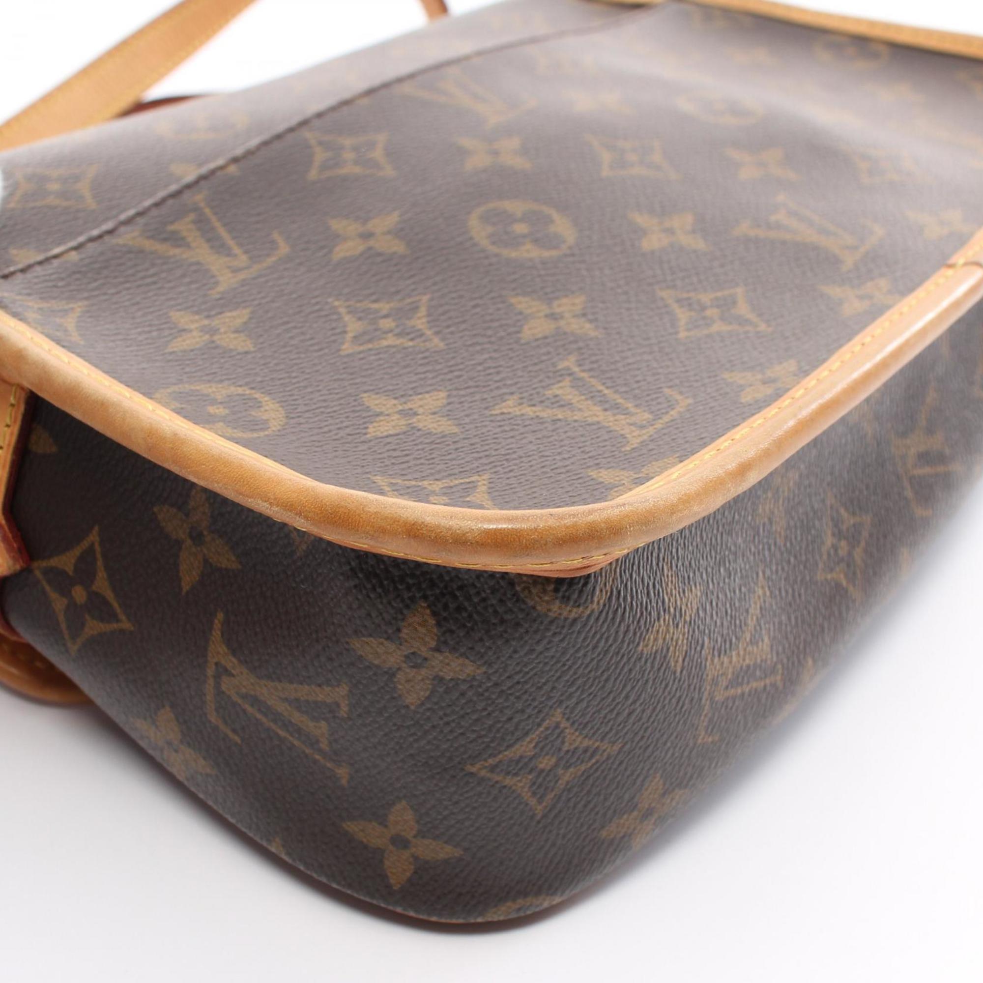 Louis Vuitton LOUIS VUITTON Sologne Monogram Shoulder Bag Coated Canvas Leather Women's Brown M42250