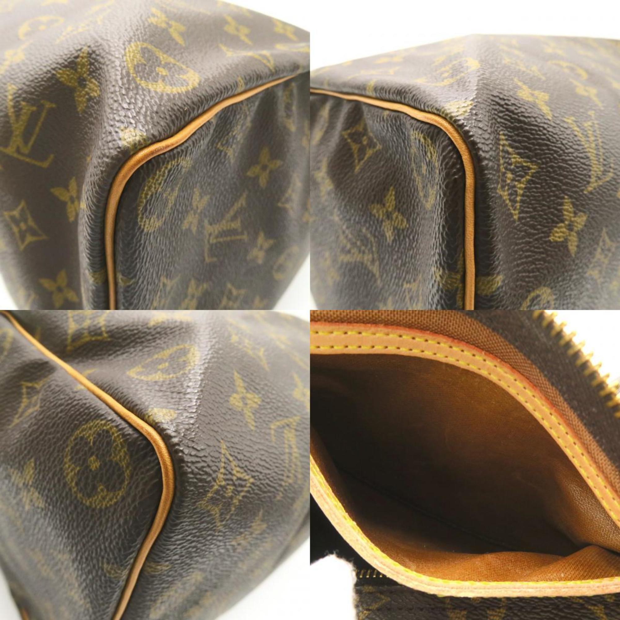 Louis Vuitton Speedy 35 Handbag, Coated Canvas, Women's, Brown, M41524