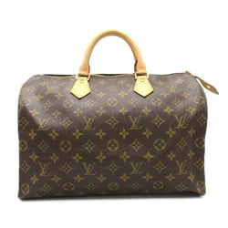 Louis Vuitton Speedy 35 Handbag, Coated Canvas, Women's, Brown, M41524