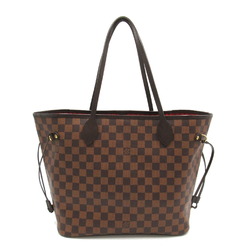 Louis Vuitton Neverfull MM Bag, Coated Canvas, Damier, Women's, Brown, N41358