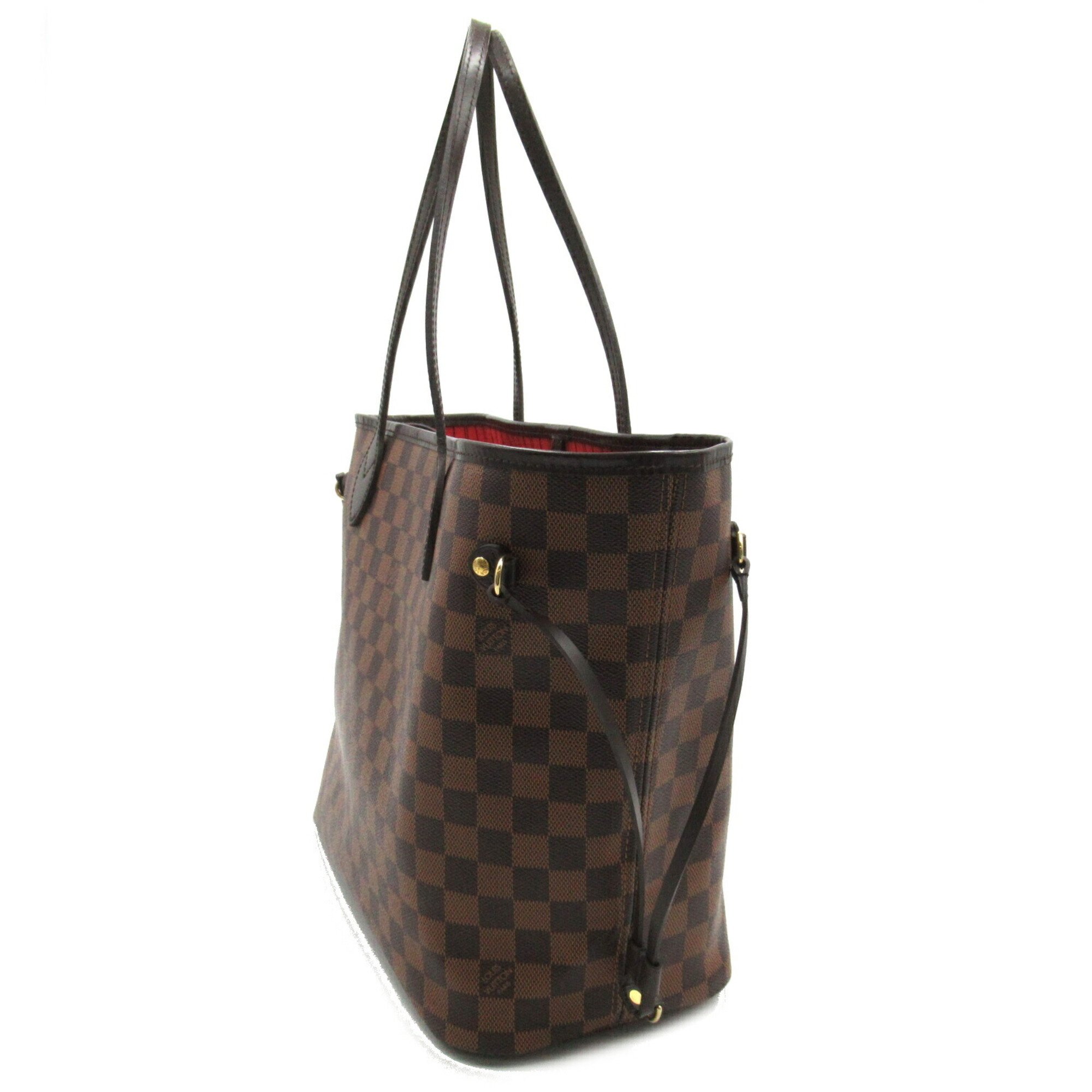 Louis Vuitton Neverfull MM Bag, Coated Canvas, Damier, Women's, Brown, N41358