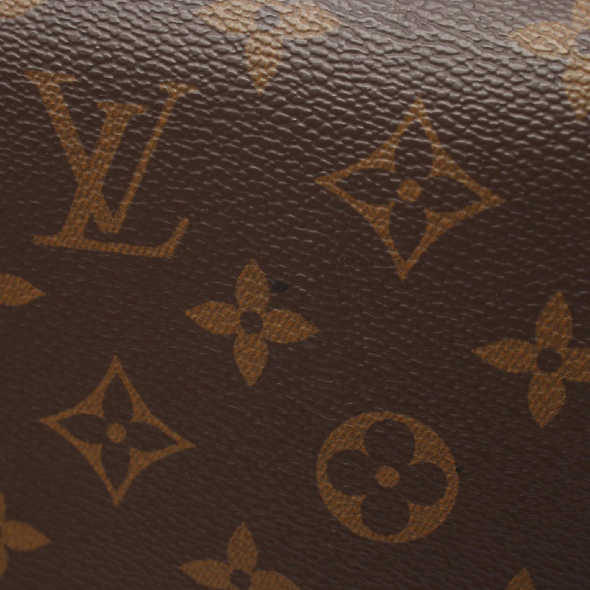 Louis Vuitton Zippy XL Round Long Wallet Coated Canvas Leather Monogram Macassar Men's Brown M61506