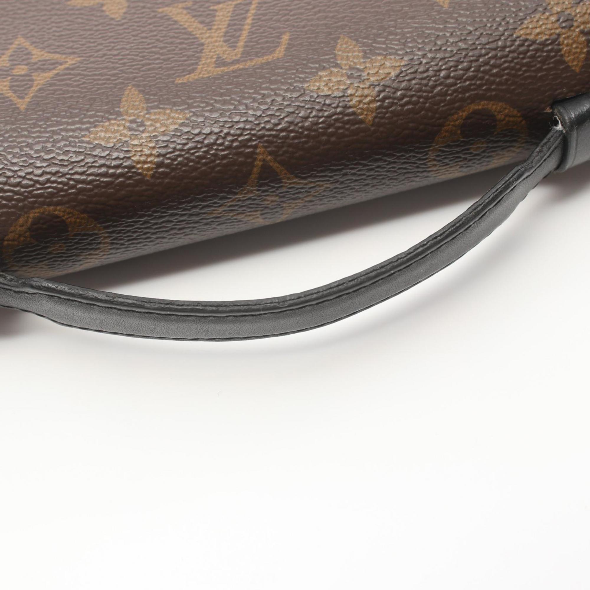 Louis Vuitton Zippy XL Round Long Wallet Coated Canvas Leather Monogram Macassar Men's Brown M61506