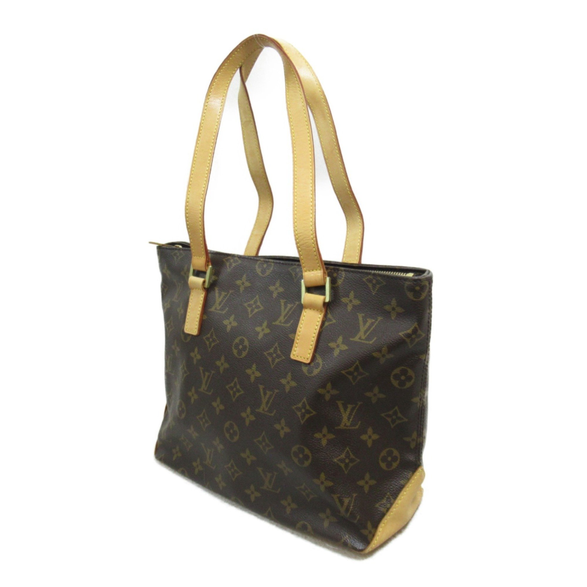 Louis Vuitton LOUIS VUITTON Cabas Piano Bag, Coated Canvas, Monogram, Women's, Brown, M51148