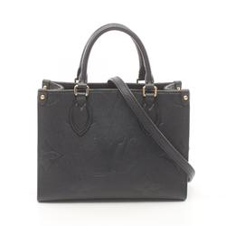 LOUIS VUITTON On the Go PM Monogram Empreinte Noir Handbag Bag Leather Women's Black M45653