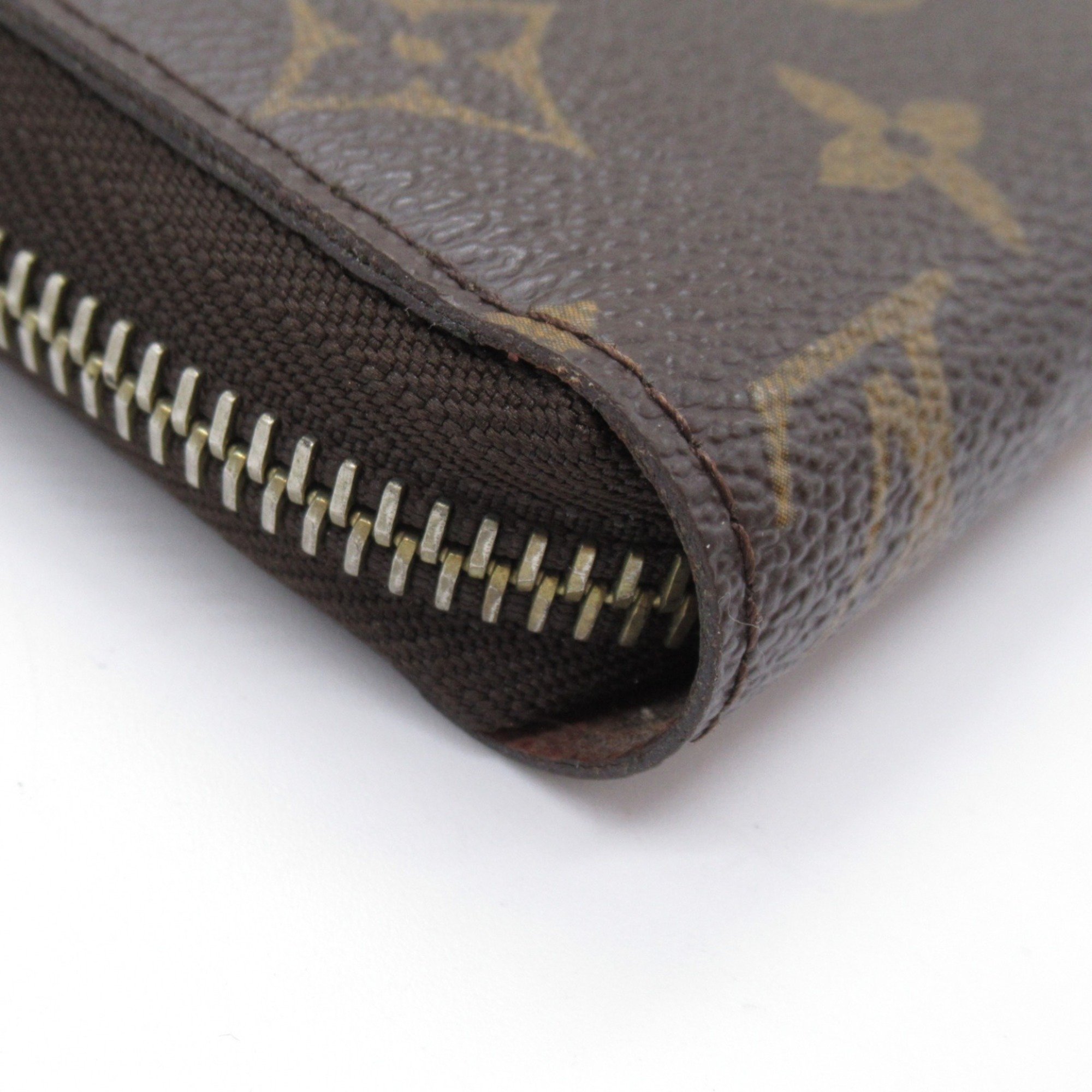 Louis Vuitton LOUIS VUITTON Zippy Wallet Round Long Coated Canvas Monogram Women's Brown M60017