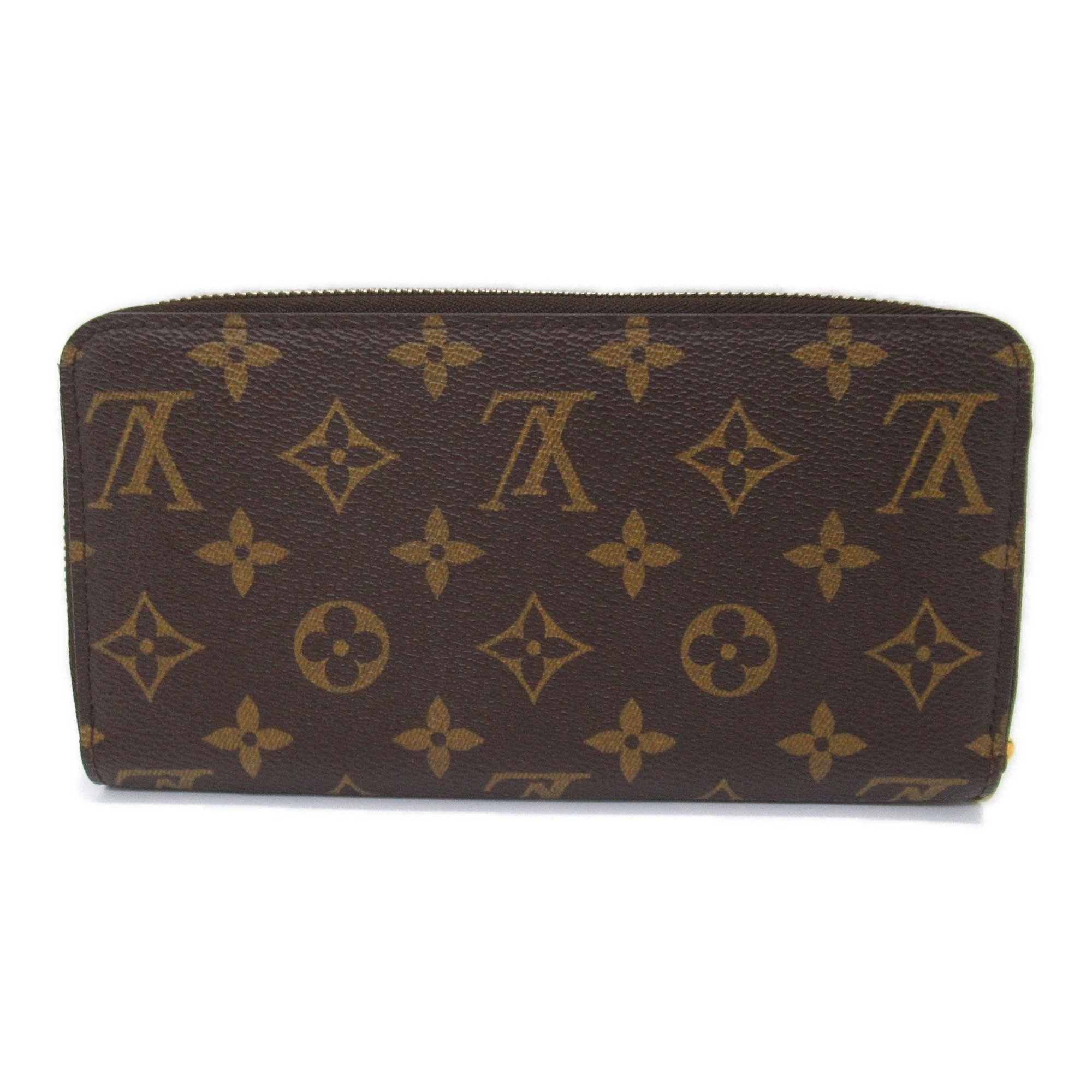 Louis Vuitton LOUIS VUITTON Zippy Wallet Round Long Coated Canvas Monogram Women's Brown M60017