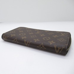 Louis Vuitton LOUIS VUITTON Zippy Wallet Round Long Coated Canvas Monogram Women's Brown M60017