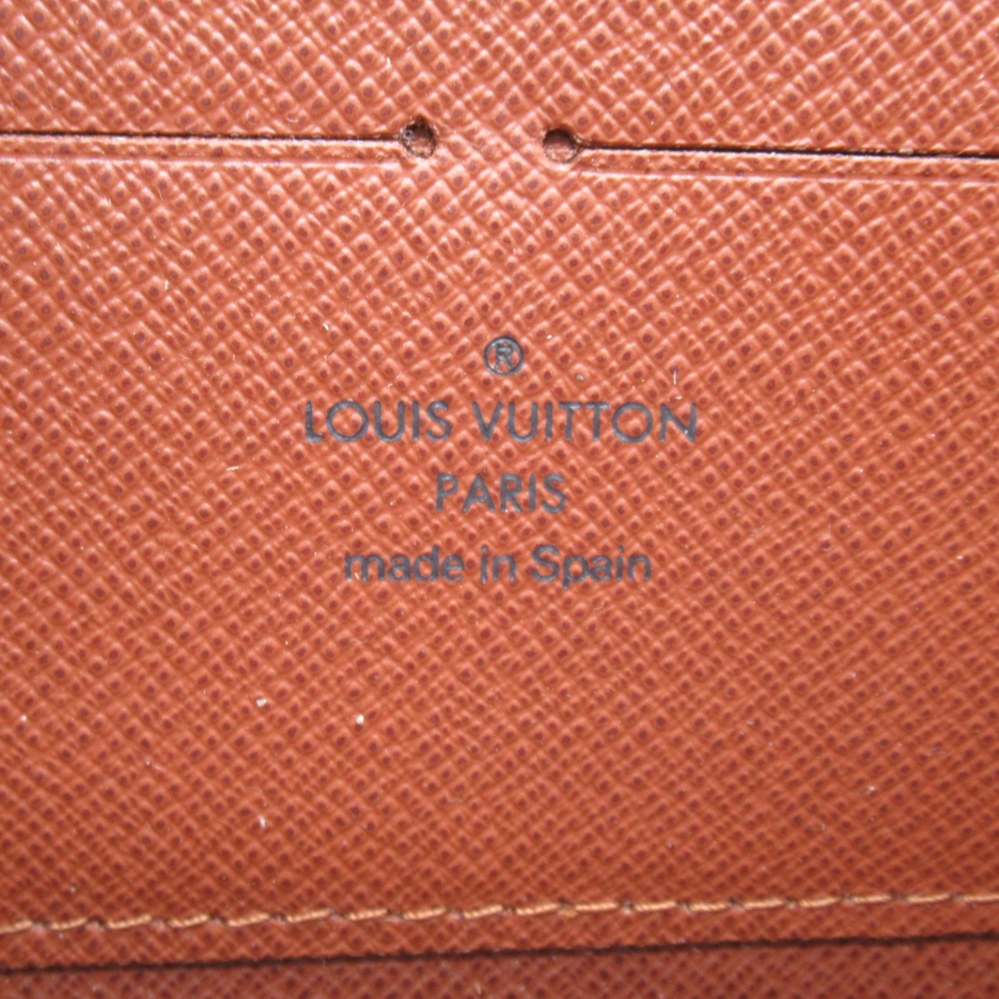 Louis Vuitton LOUIS VUITTON Zippy Wallet Round Long Coated Canvas Monogram Women's Brown M60017