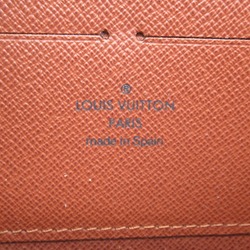 Louis Vuitton LOUIS VUITTON Zippy Wallet Round Long Coated Canvas Monogram Women's Brown M60017