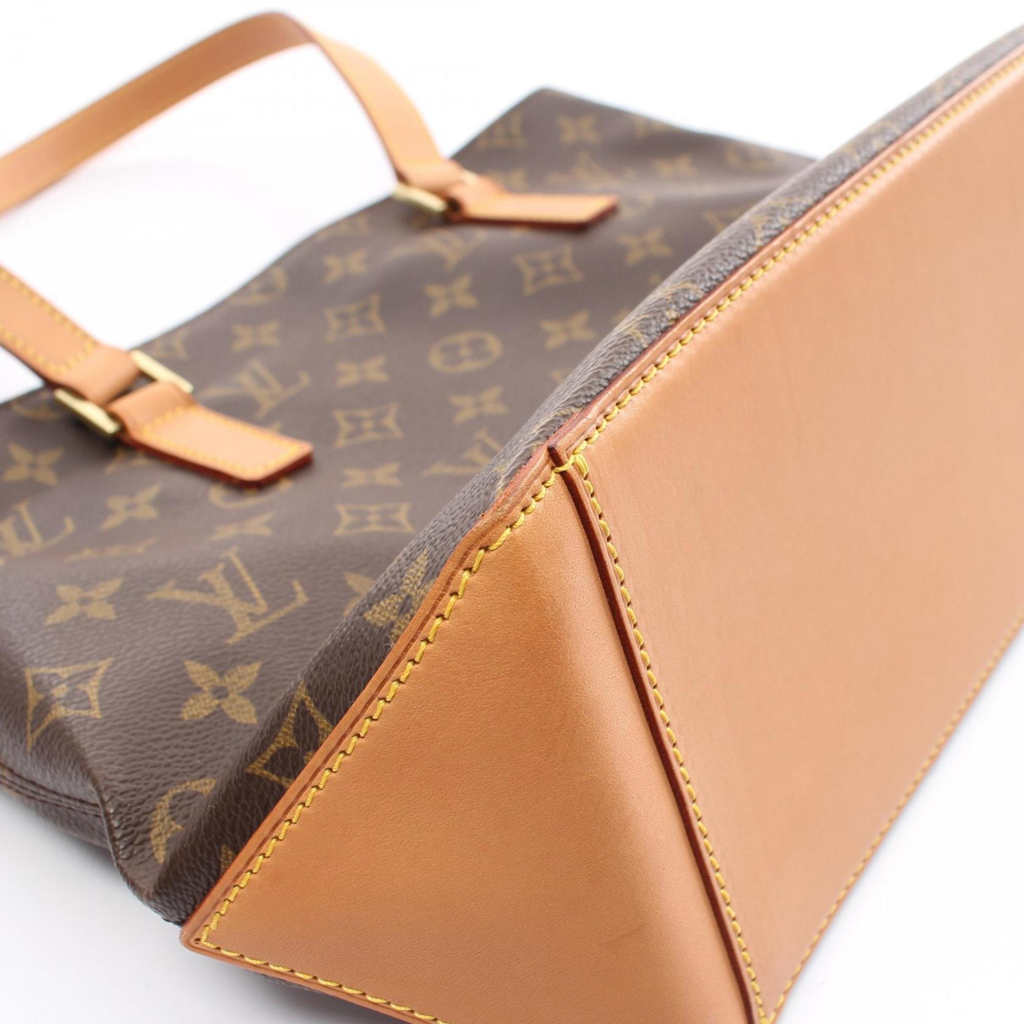 Louis Vuitton LOUIS VUITTON Cabas Piano Monogram Shoulder Bag Coated Canvas Leather Women's Brown M51148