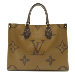 LOUIS VUITTON On the Go MM 2-way shoulder bag, coated canvas, Monogram Giant Reverse, women's, brown, M45321