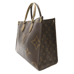 LOUIS VUITTON On the Go MM 2-way shoulder bag, coated canvas, Monogram Giant Reverse, women's, brown, M45321