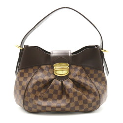 Louis Vuitton Sistine Shoulder Bag, Coated Canvas, Damier, Women's, Brown, N41541