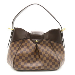 Louis Vuitton Sistine Shoulder Bag, Coated Canvas, Damier, Women's, Brown, N41541