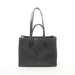 LOUIS VUITTON On the Go MM Monogram Empreinte Noir Tote Bag Leather Women's Black M45595