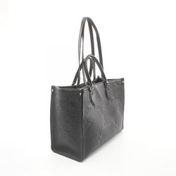 LOUIS VUITTON On the Go MM Monogram Empreinte Noir Tote Bag Leather Women's Black M45595