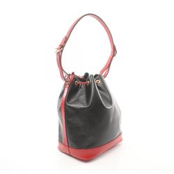 Louis Vuitton Noe Epi Noir Castilian Red Shoulder Bag Leather Women's Black M44017