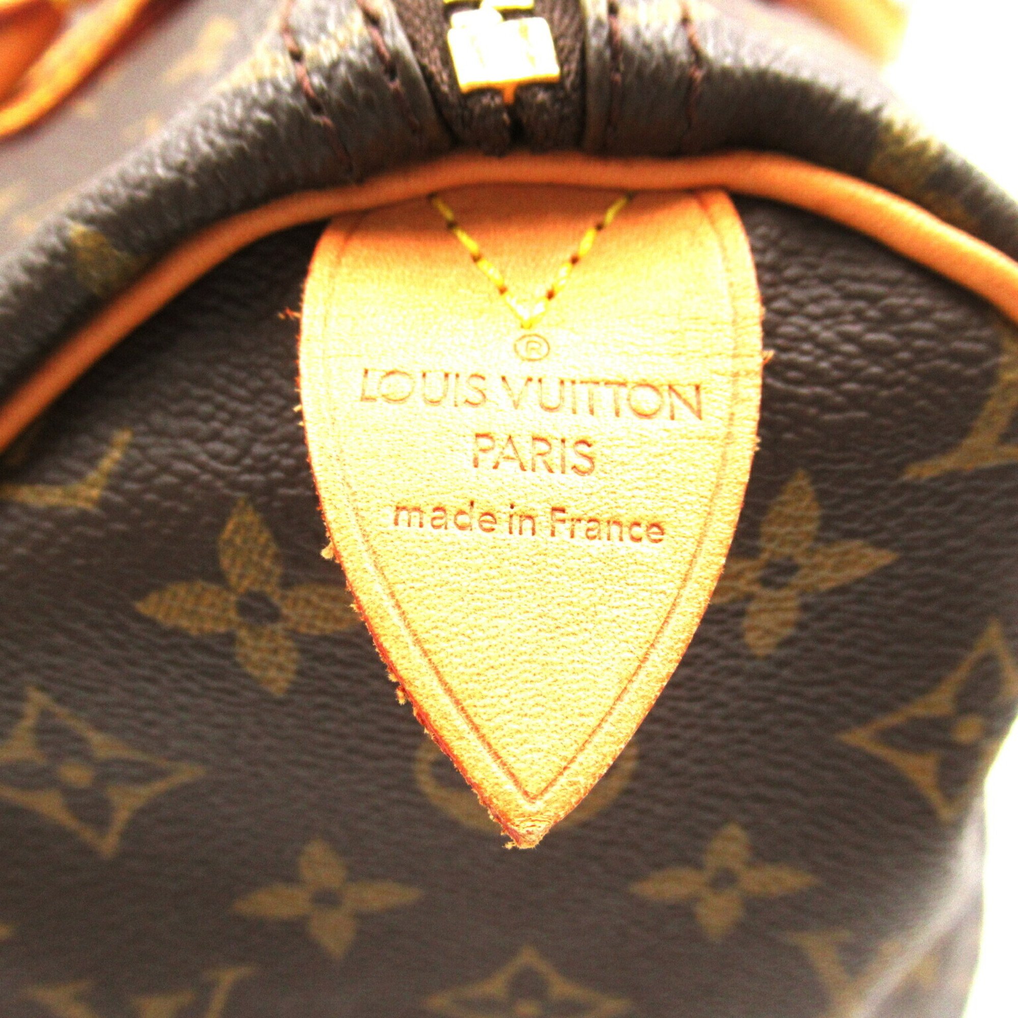 Louis Vuitton Speedy 35 Handbag, Coated Canvas, Monogram, Women's, Brown, M41524